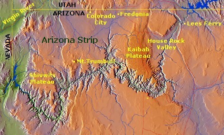 Arizona Strip map