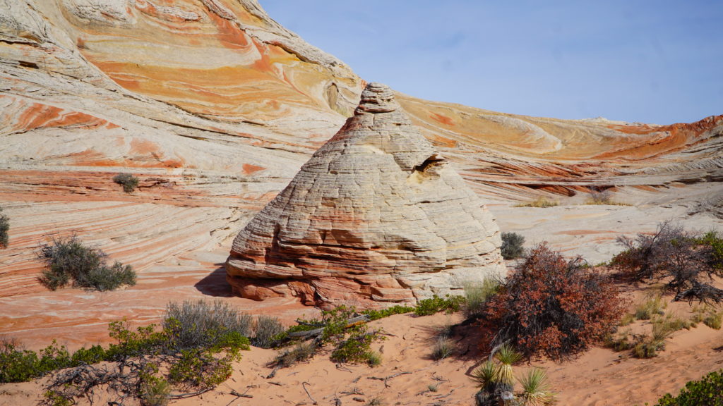 Swirls and cones in the Utah desert