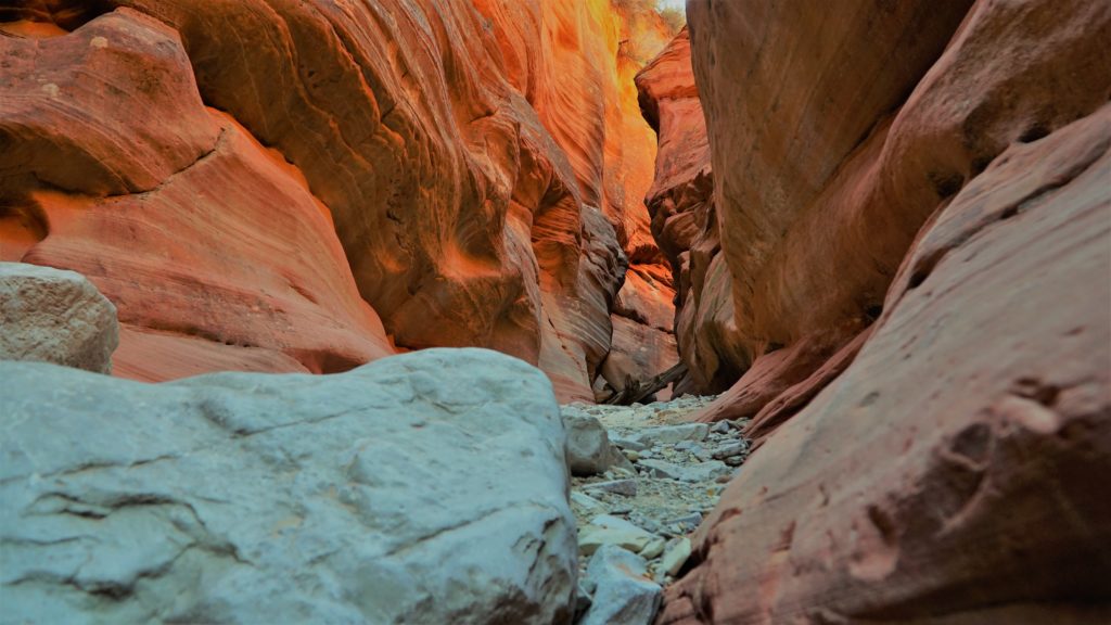 Colorful slot canyon