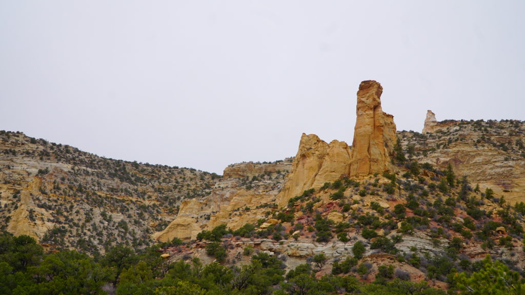 Rocky outcroppings in the San Rafael Swell
