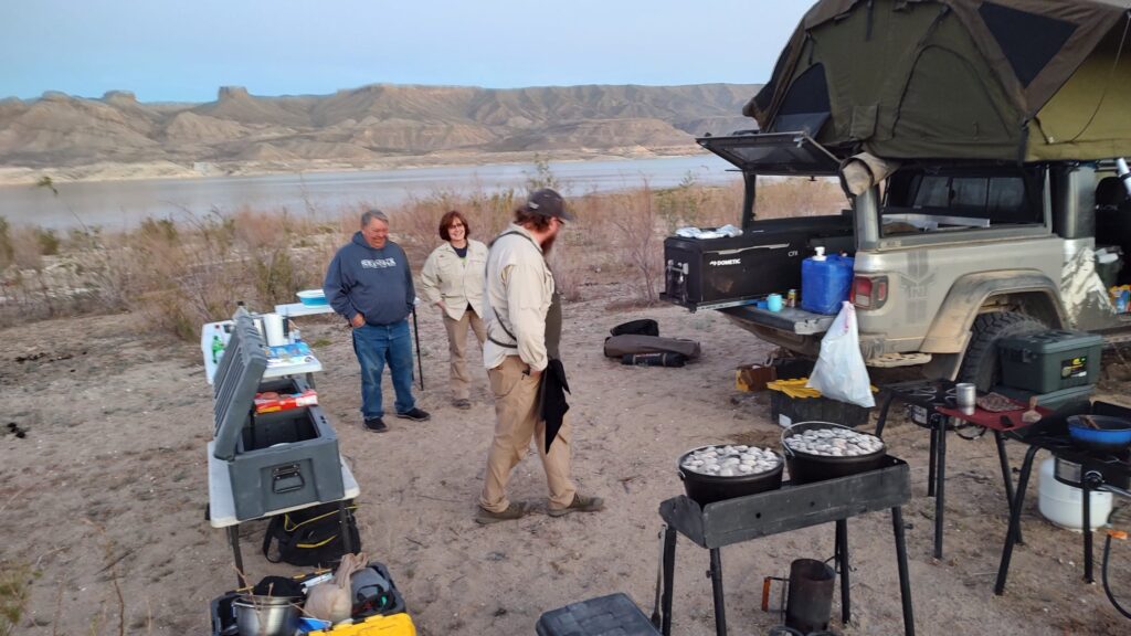 Camping on the beach at Lake Mead