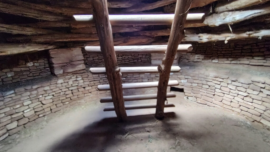 Inside Three Kivas Pueblo