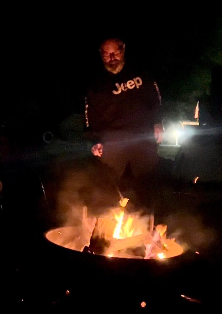 Marshmallows on the campfire. Mmmmm!