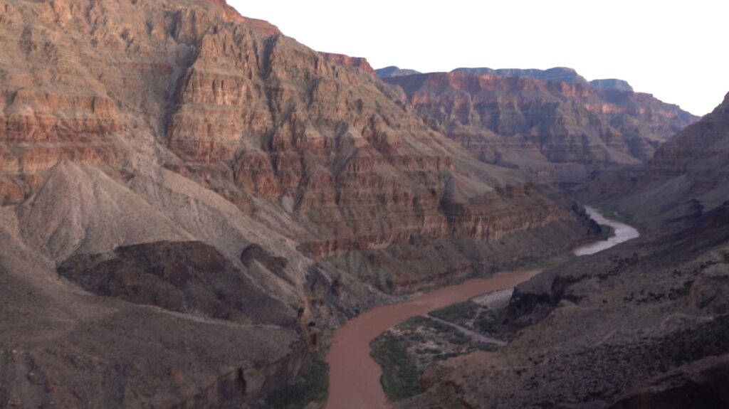 The Colorado River facing south