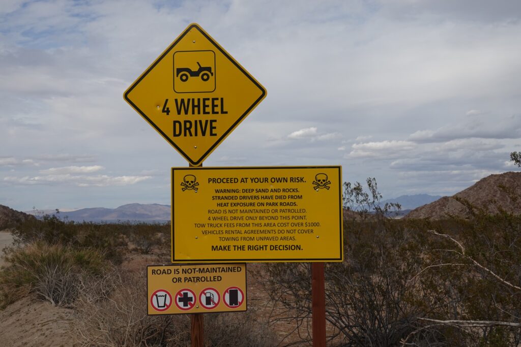 4 Wheel Drive sign